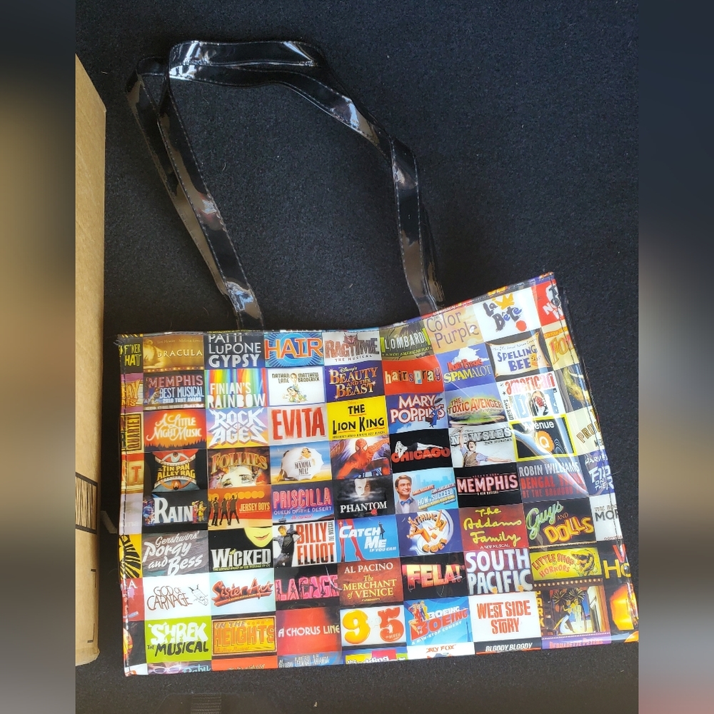 Musical Faux Leather Tote